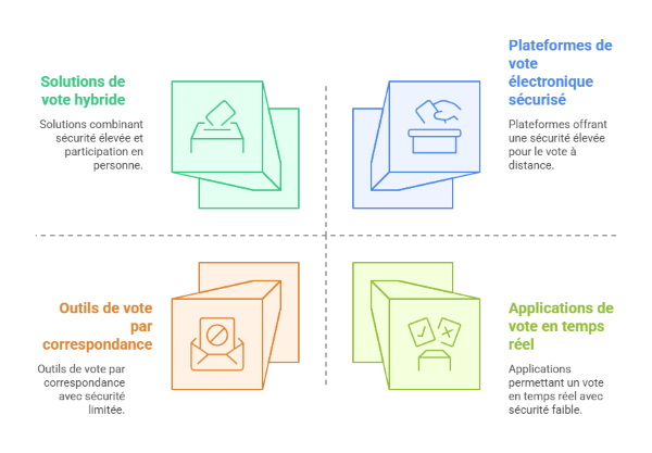 Vote en AG à distance - différentes solutions vote